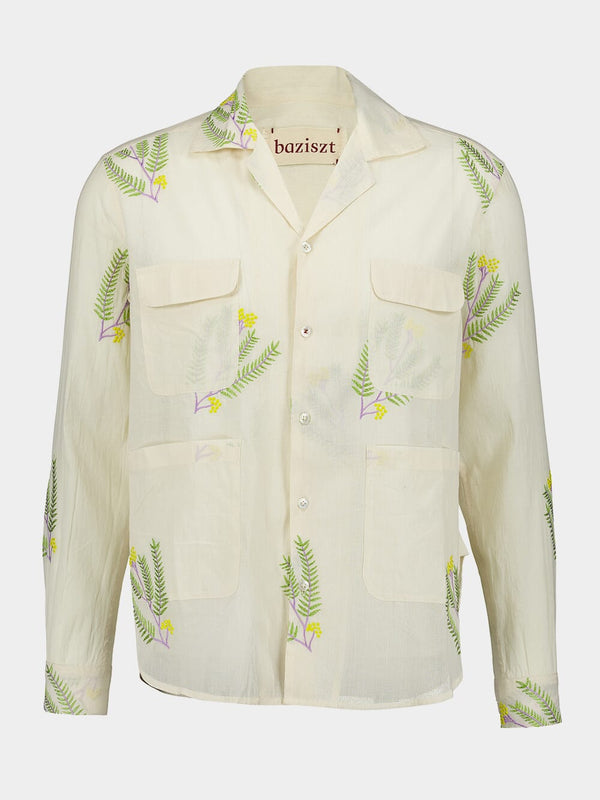 Lavender Embroidered Shirt