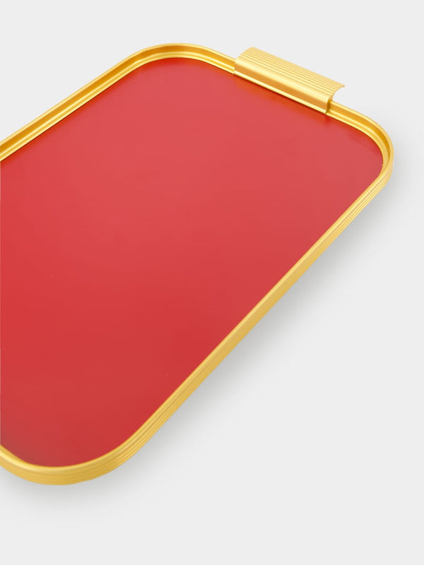 Ribbed tray 40x28cm