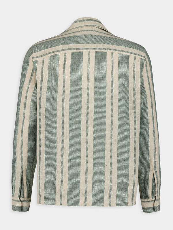 Kurt Matka Silk Stripe Shirt