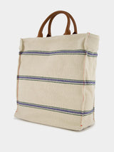 Logo-Print Canvas Tote Bag