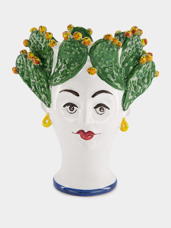 Handpainted Women Sculpture Vase