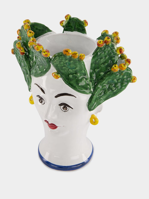 Handpainted Women Sculpture Vase