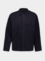 Raw-Hem Shirt Jacket