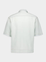 Short-Sleeved Denim Shirt