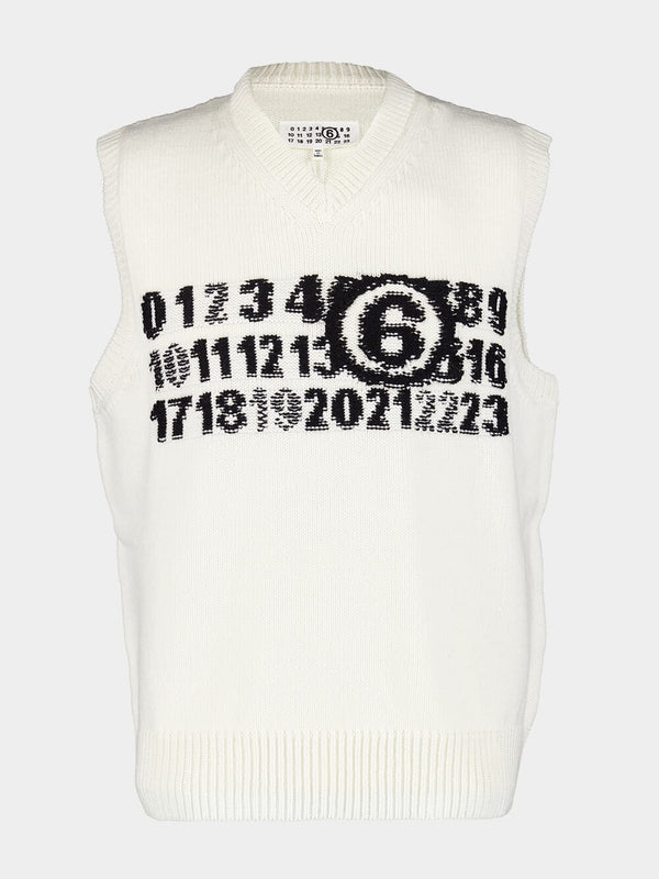 Embroidered Numbers Vest