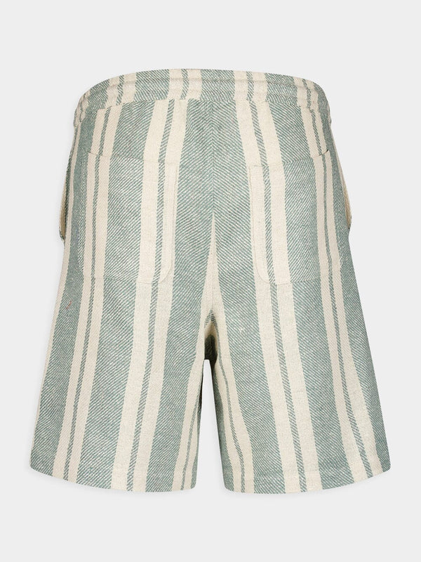 Kurt Silk Stripe Shorts