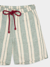 Kurt Silk Stripe Shorts