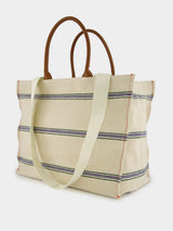 Embroidered Logo Canvas Tote