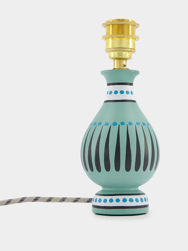 Stripey vase lamp