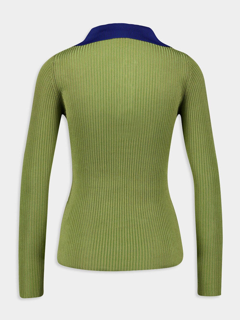 Sun Long-Sleeve Knitted Top