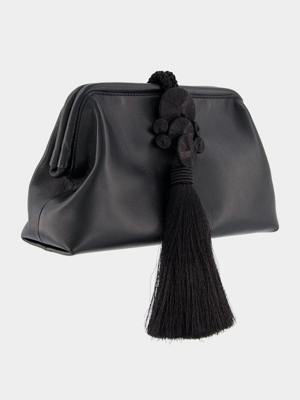 Alessa Black Tassel Pouch Bag