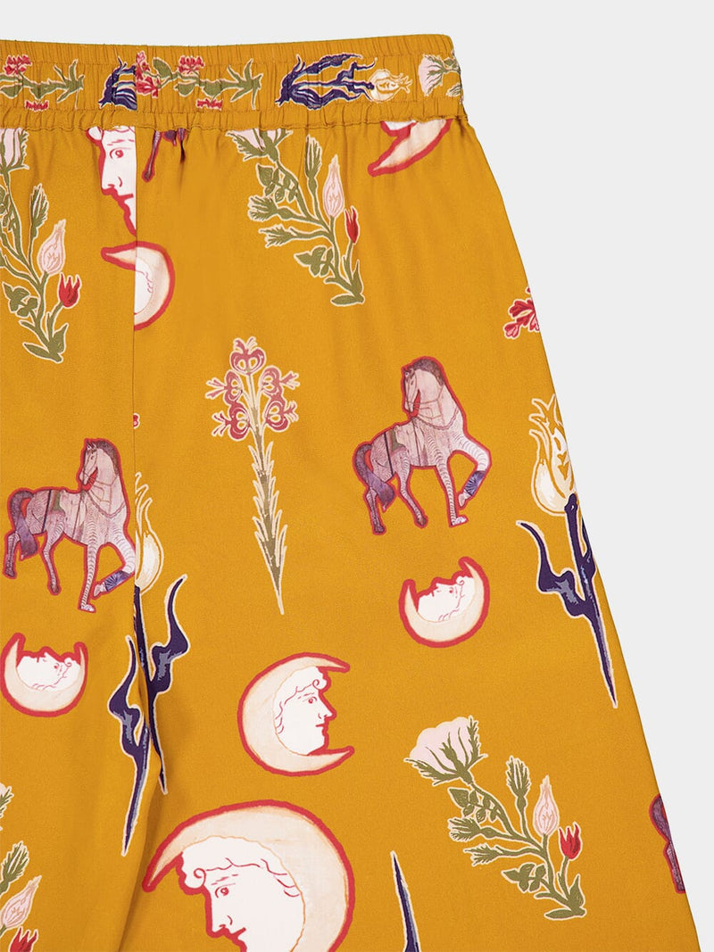 Taurus Printed Silk Crepe Pyjama Pants