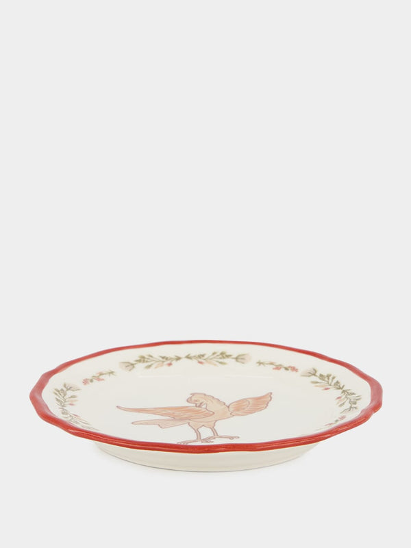 Seagull Handpainted Dessert Plate