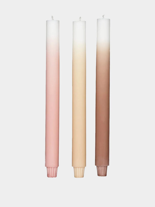 Gradient Candles Long Set of 3
