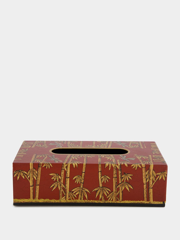 Bamboo Iron Tissue Box