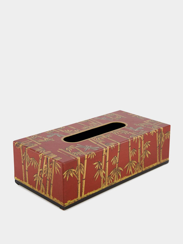 Bamboo Iron Tissue Box