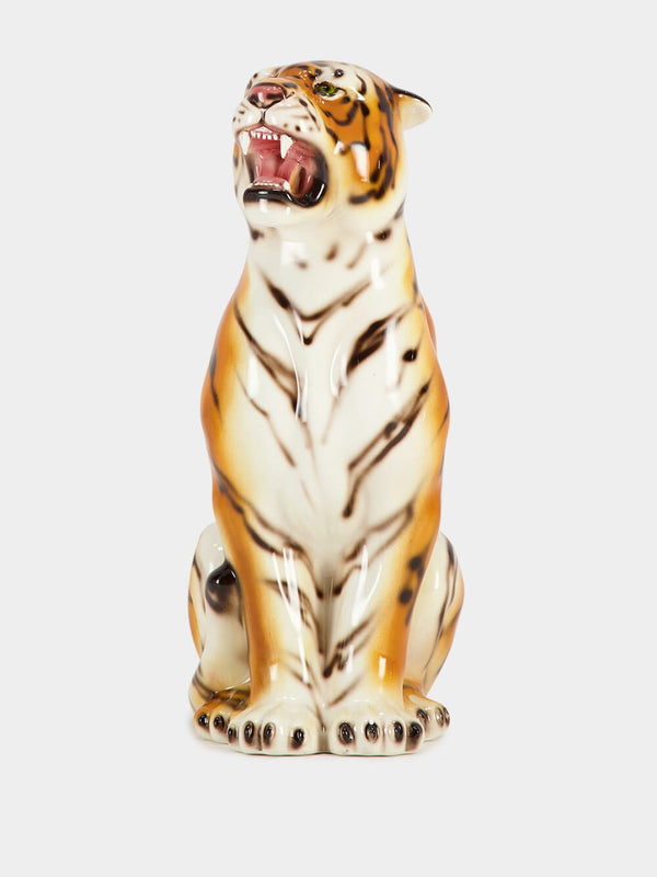 Ceramic Leopard Sculpture