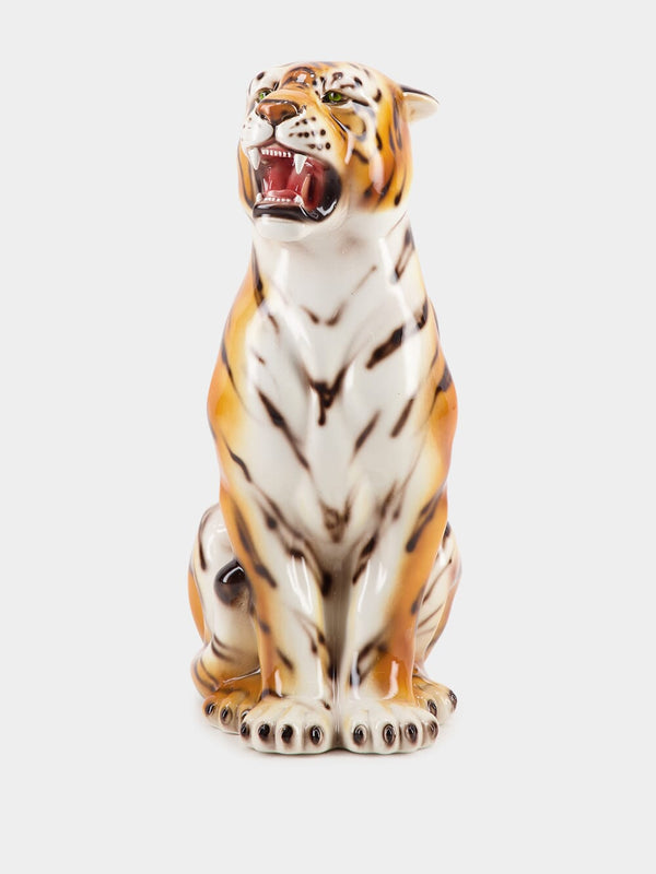 Handpainted Tiger Sculpture