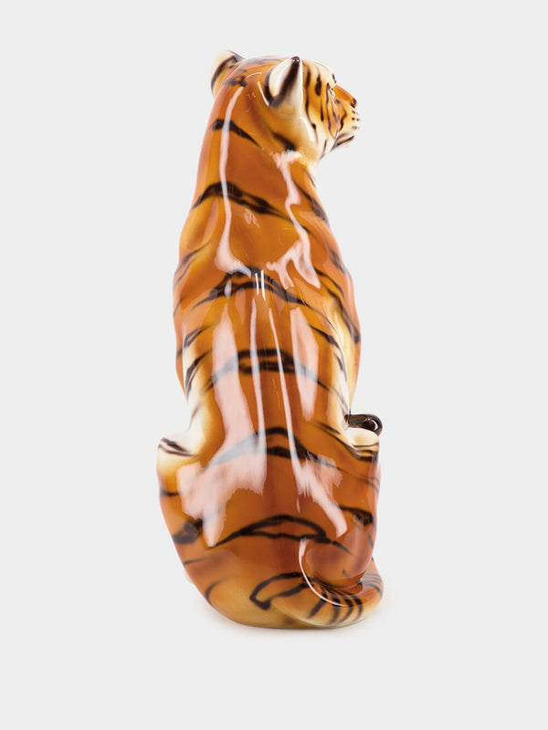Large Handpainted Tiger Sculpture