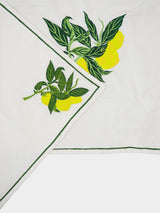 Lemon Embroidered Linen Set