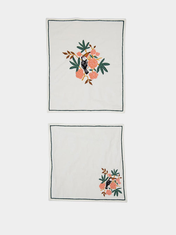 Embroidered Placemat and Napkin Set
