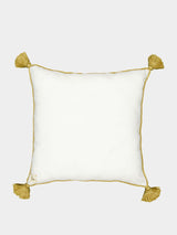 Onyx Embroidered White Cushion