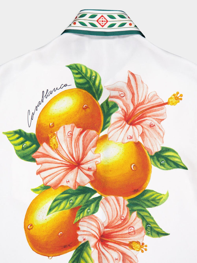 Citrus Blossom Silk Shirt