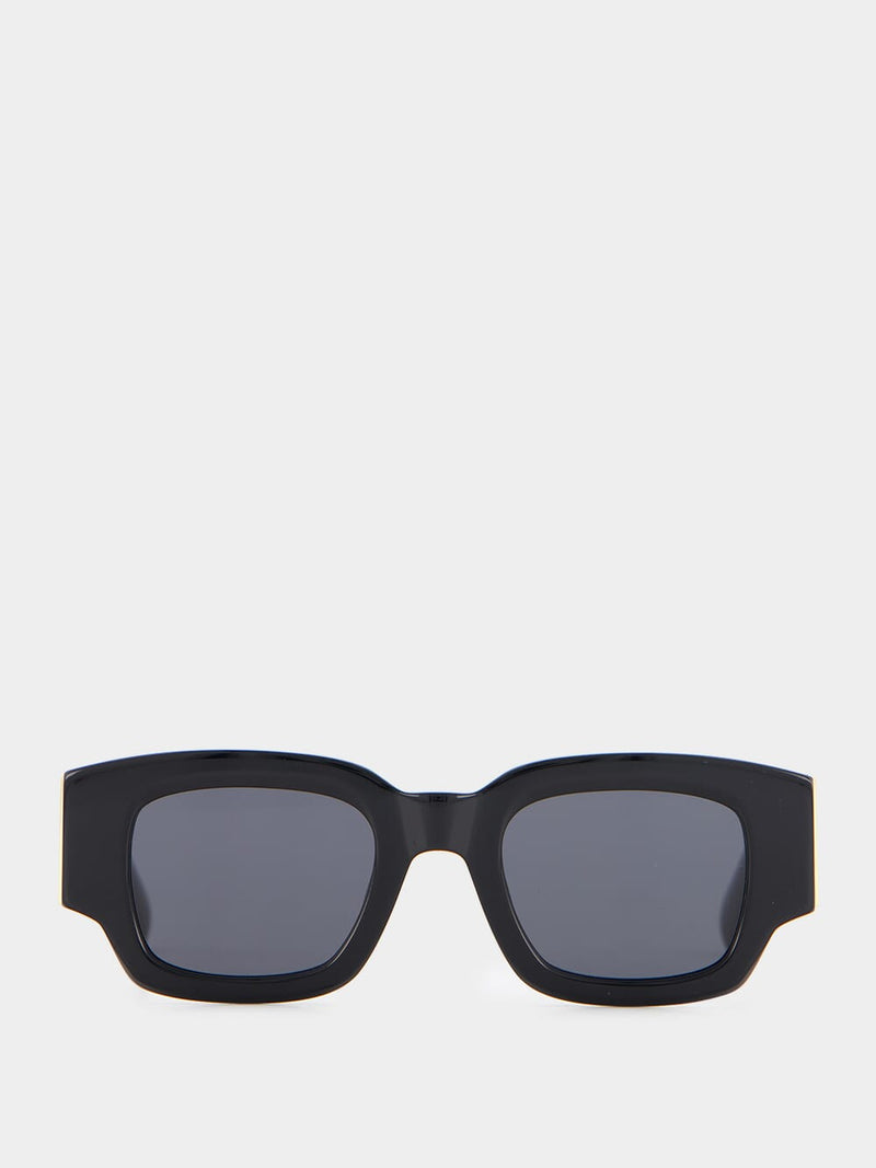 Black Square-Frame Sunglasses