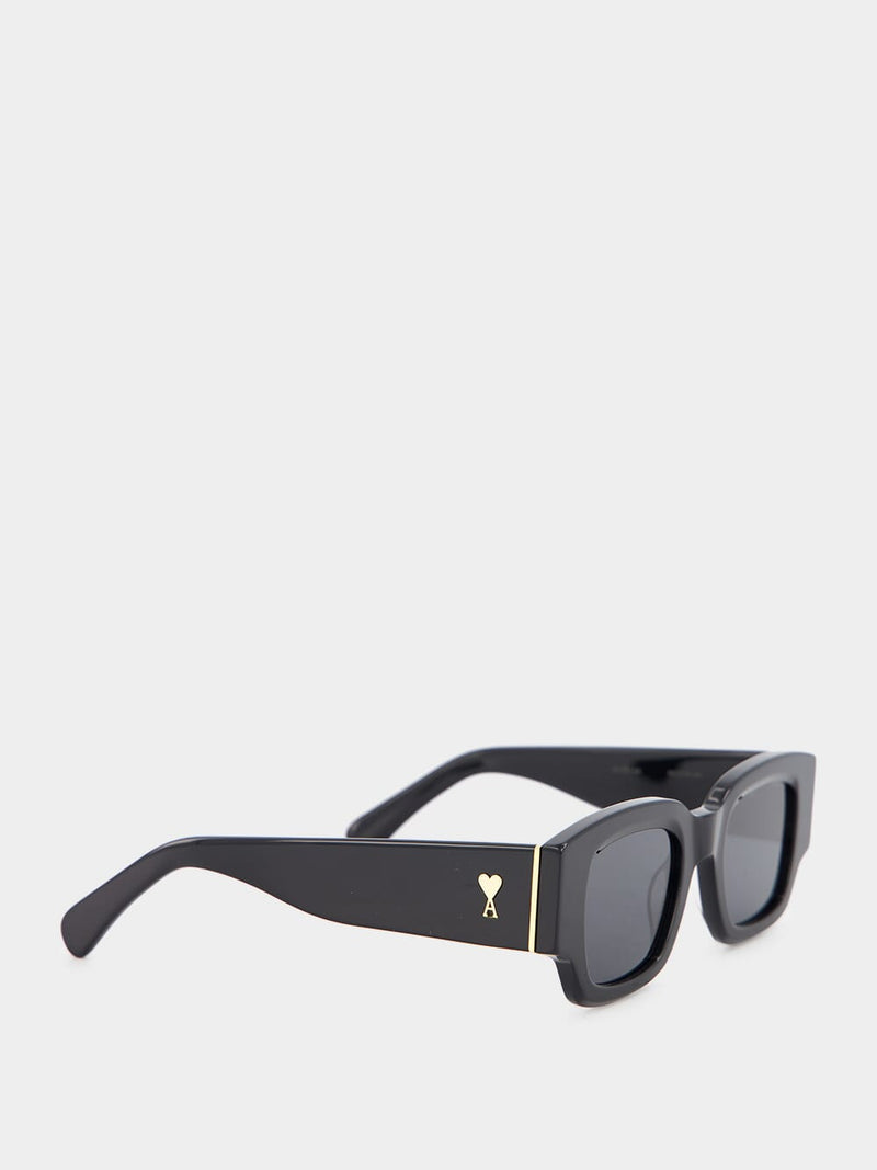 Black Square-Frame Sunglasses
