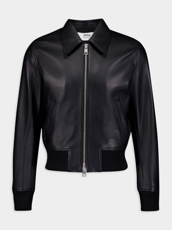 Zipped Leather Jacket