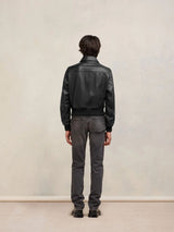 Zipped Leather Jacket