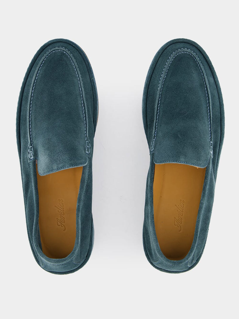 Petrol Blue Voyager Loafers