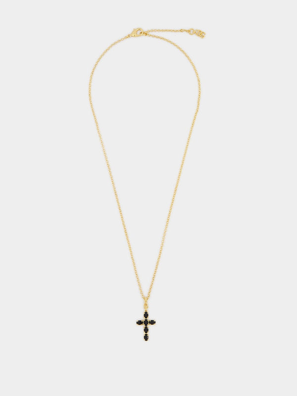 Rhinestone Cross Fine Necklace
