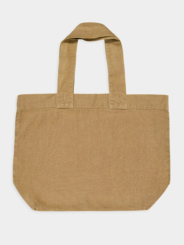 Brown Linen Escapade Bag