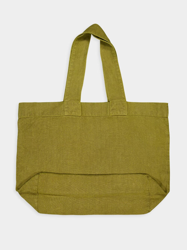 Olive Linen Escapade Bag