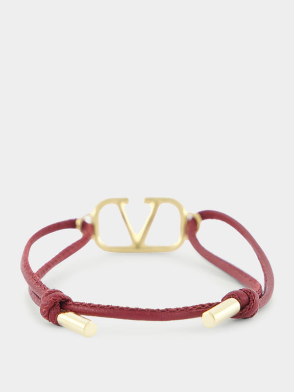 Vlogo Signature Leather Bracelet