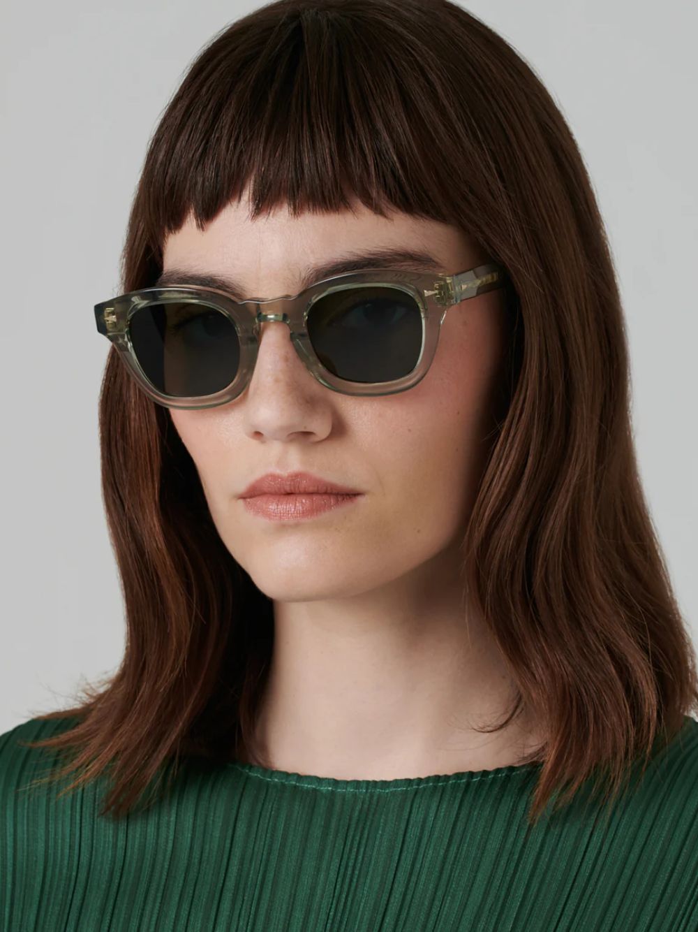 Ahlem Le Marais Green Sunglasses | Fashion Clinic
