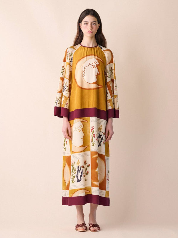 Rady Printed Silk Crepe Dress