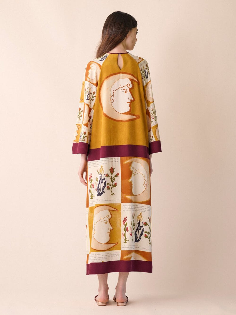 Rady Printed Silk Crepe Dress