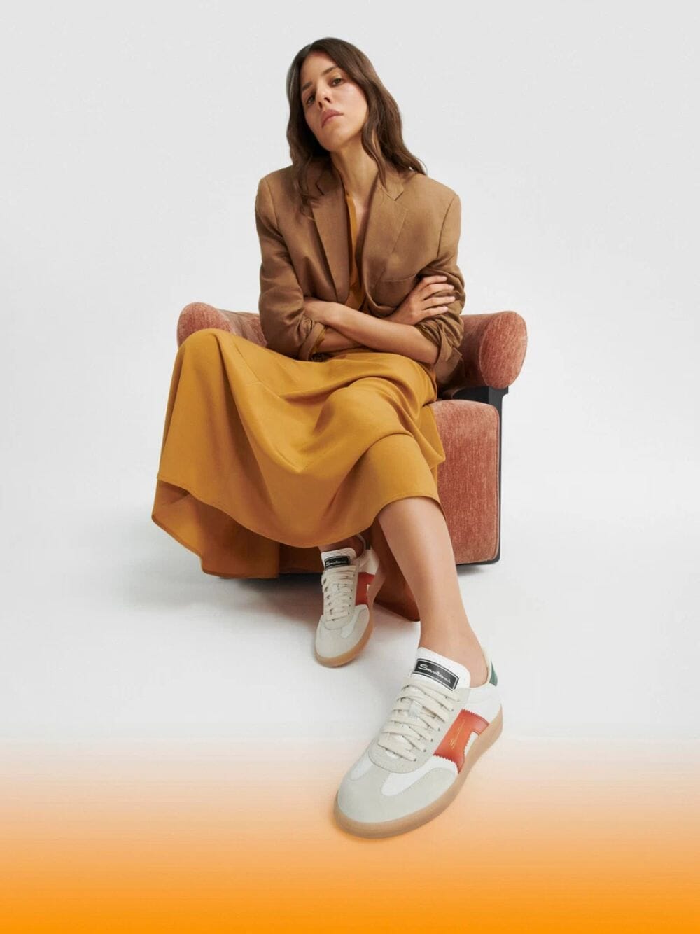 Santoni DBS Oly Leather Sneakers Fashion Clinic