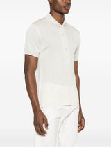 Textured Ivory Polo Shirt