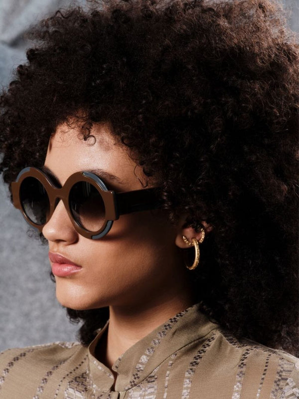 Diorane Oversized Brown Sunglasses