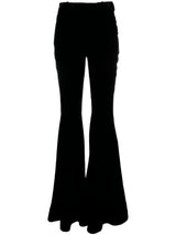 Velvet flared trousers