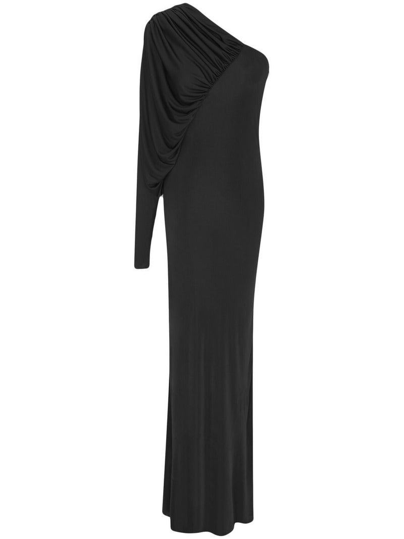One Shoulder Jersey Maxi Dress