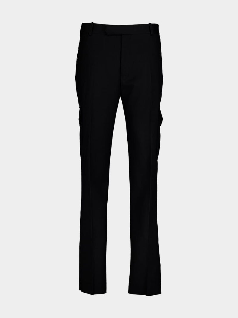 Alexander McQueenBlack Cargo Trousers at Fashion Clinic