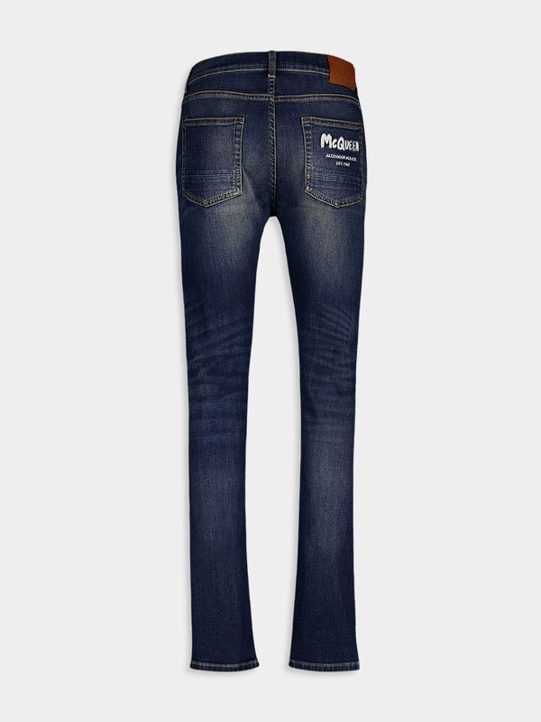Alexander McQueenClassic Faded Jeans at Fashion Clinic