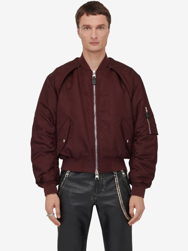 Alexander McQueenDetachable Sleeve Bomber Jacket at Fashion Clinic
