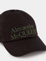 Alexander McQueenEmbroidered Logo Cotton Cap at Fashion Clinic