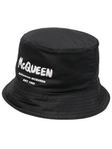 Alexander McQueenGraffiti bucket hat at Fashion Clinic
