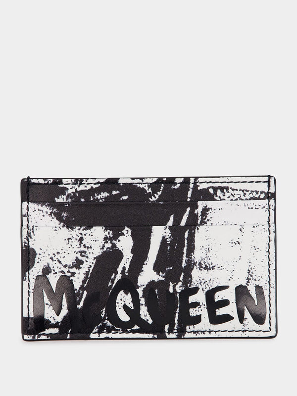 Alexander McQueenGraffiti Print Cardholder at Fashion Clinic